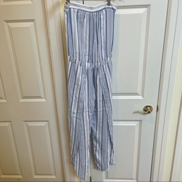 Samantha Dru Blue Emerson Strapless Jumpsuit - Picture 6 of 10